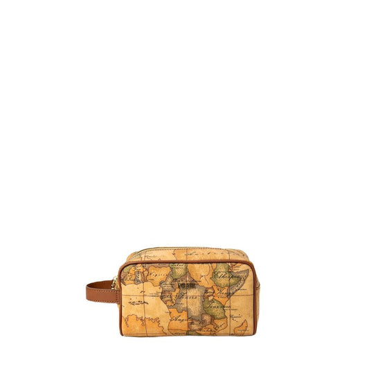 Alviero Martini Prima Classe Beige Cotton Clutch Bag Alviero Martini Prima Classe