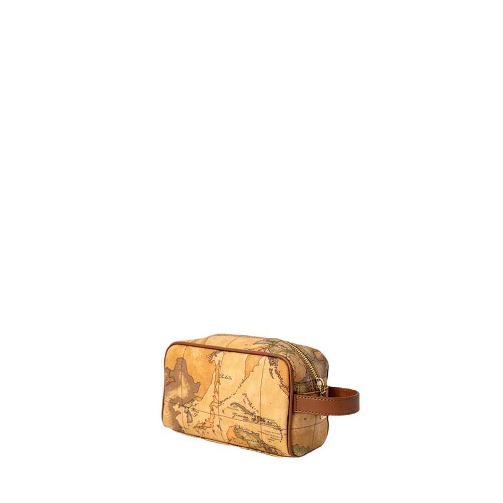 Alviero Martini Prima Classe Beige Cotton Clutch Bag Alviero Martini Prima Classe