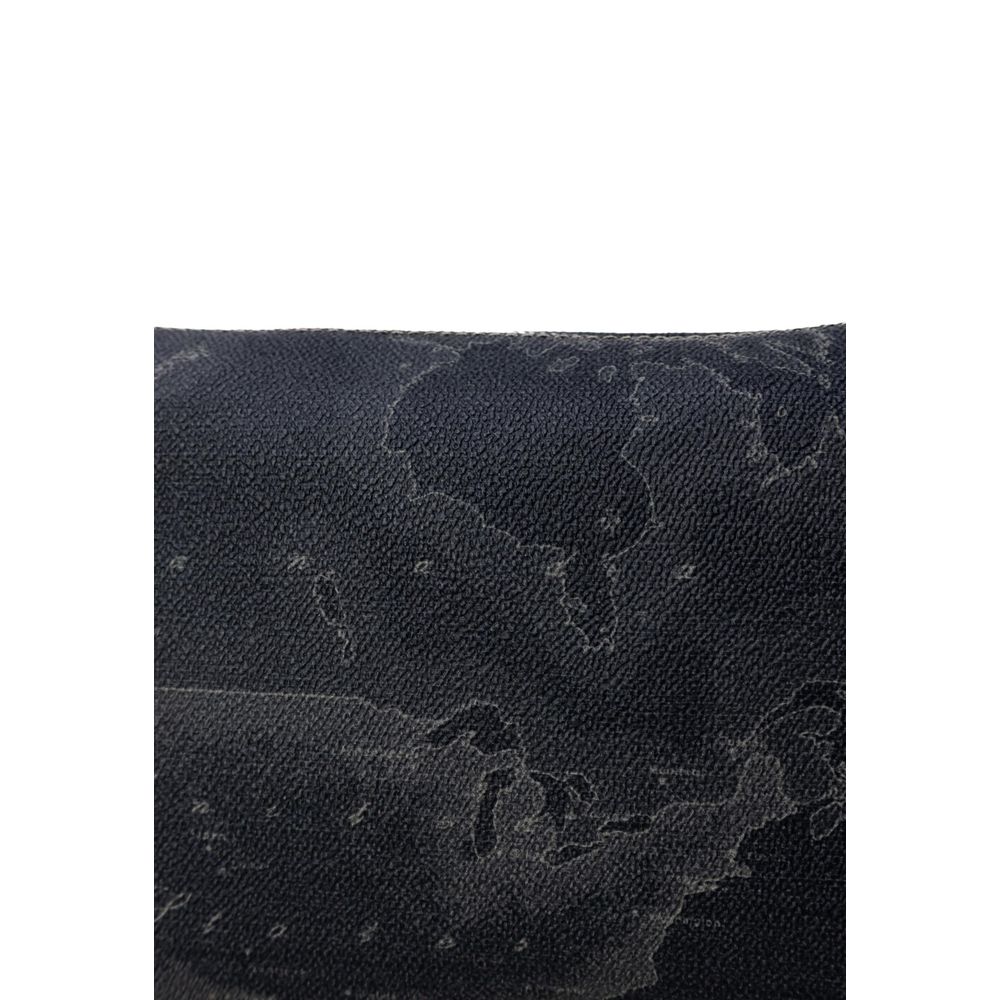 Alviero Martini Prima Classe black polyester handbag with top handles and elegant design.