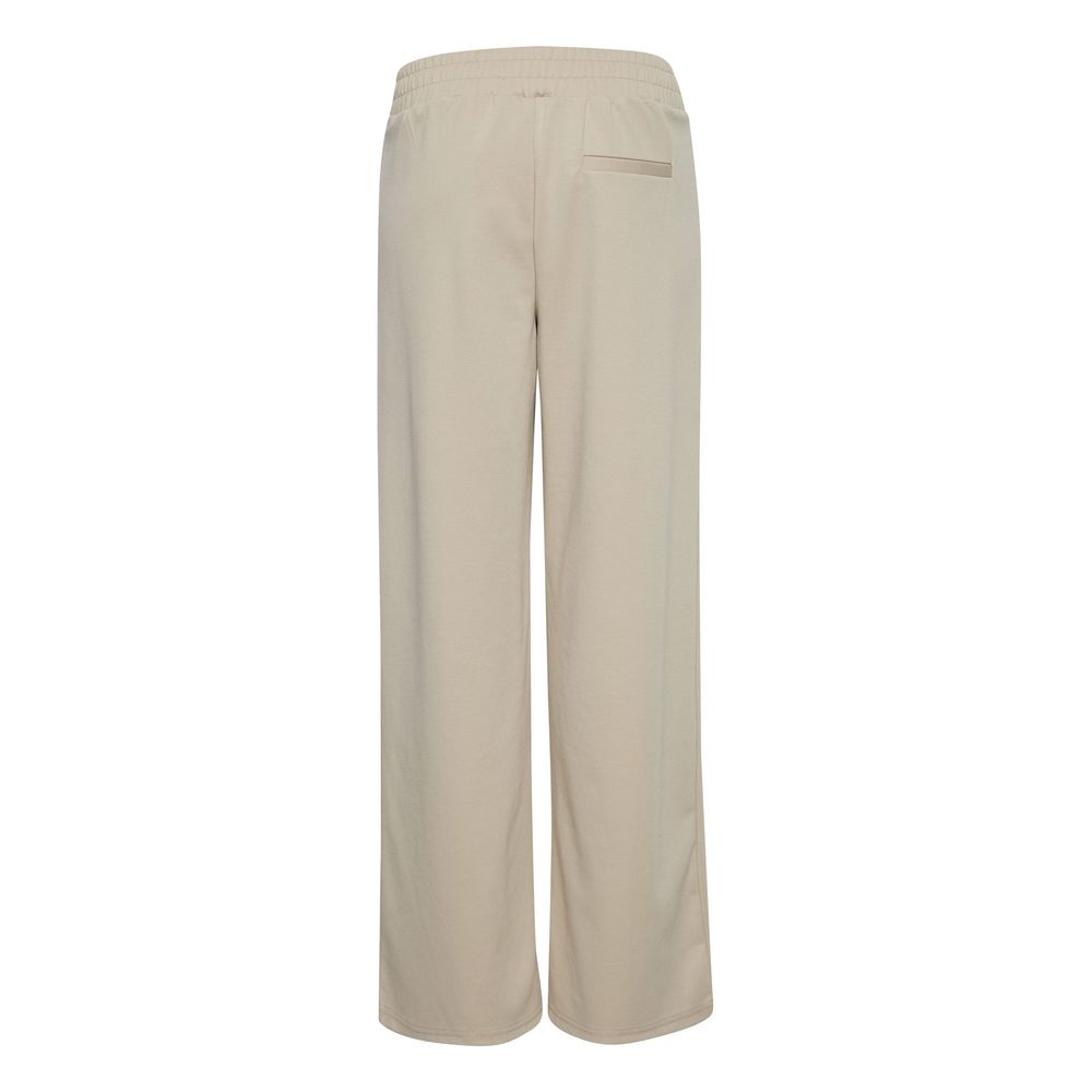 ICHI Beige Recycled Polyurethane Pant