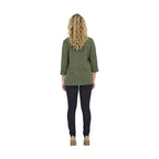 Only green viscose blazer displayed on a hanger, featuring a tailored fit with lapel collar and long sleeves.