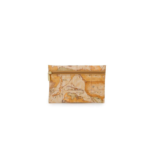 Alviero Martini Prima Classe Beige Polyester Clutch Bag Alviero Martini Prima Classe