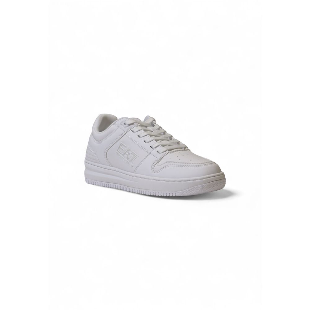 EA7 Emporio Armani White Polyester Athletic Sneakers - Eljoys Fashion 