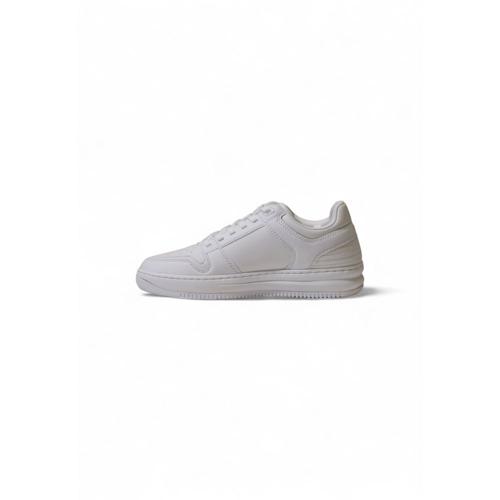 EA7 Emporio Armani White Polyester Athletic Sneakers - Eljoys Fashion 