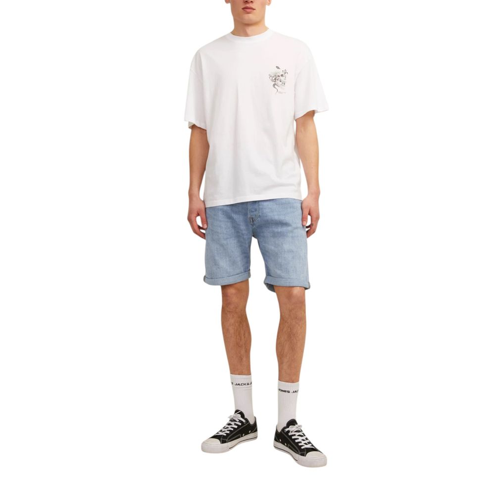 Jack Jones Light Blue Cotton Bermuda Shorts Jack Jones