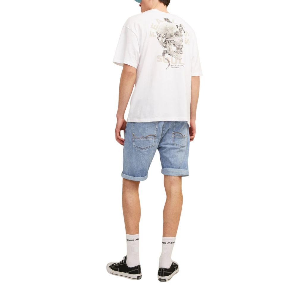 Jack Jones Light Blue Cotton Bermuda Shorts Jack Jones