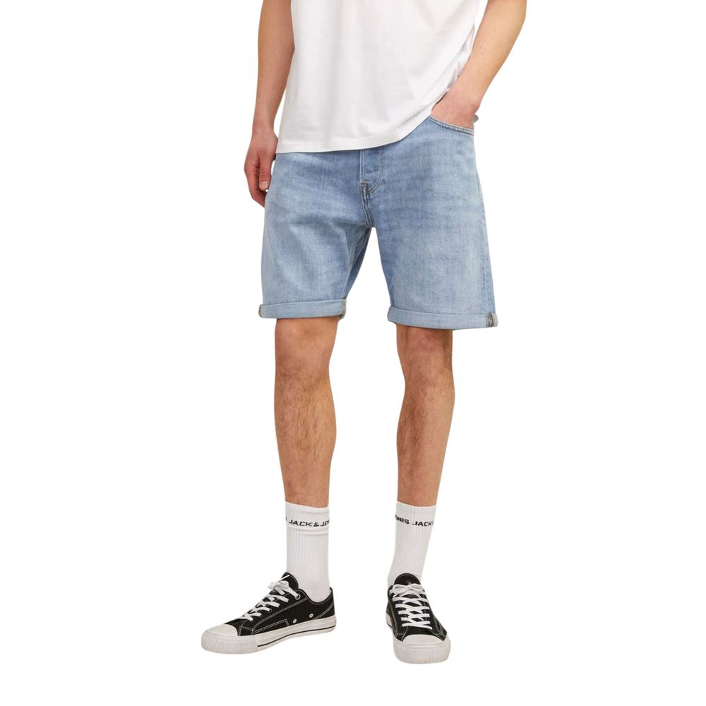 Jack Jones Light Blue Cotton Bermuda Shorts Jack Jones