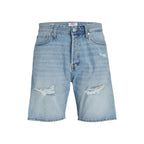Jack Jones Light Blue Cotton Bermuda Shorts