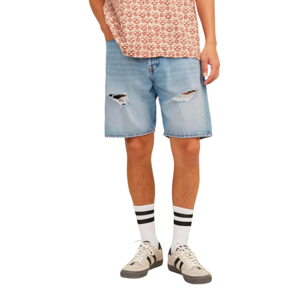 Jack Jones Light Blue Cotton Bermuda Shorts Jack Jones