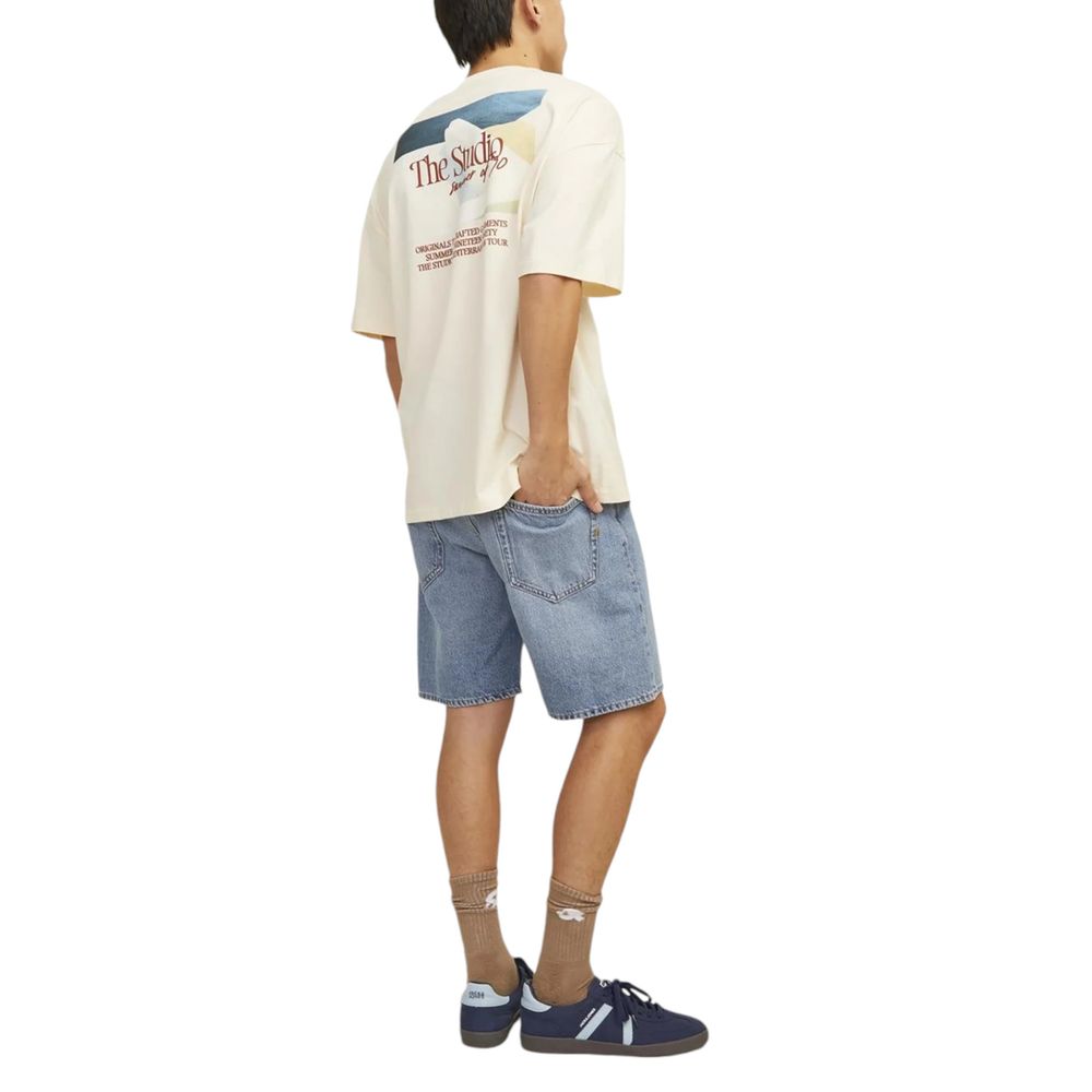 Jack Jones Blue Cotton Bermuda Shorts Jack Jones