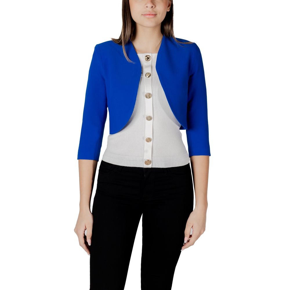 Morgan De Toi Blue Polyester Cloacks - Eljoys Fashion 