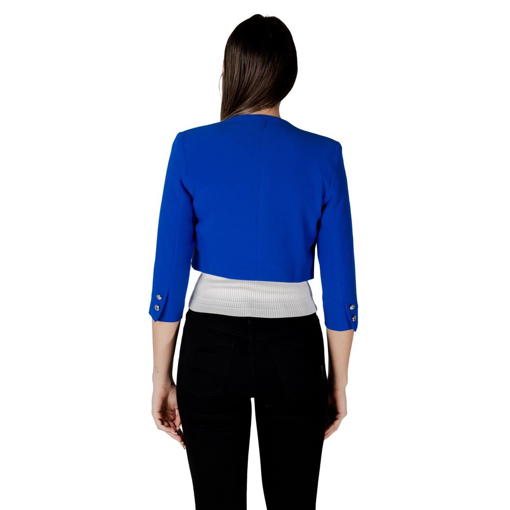 Morgan De Toi Blue Polyester Cloacks - Eljoys Fashion 