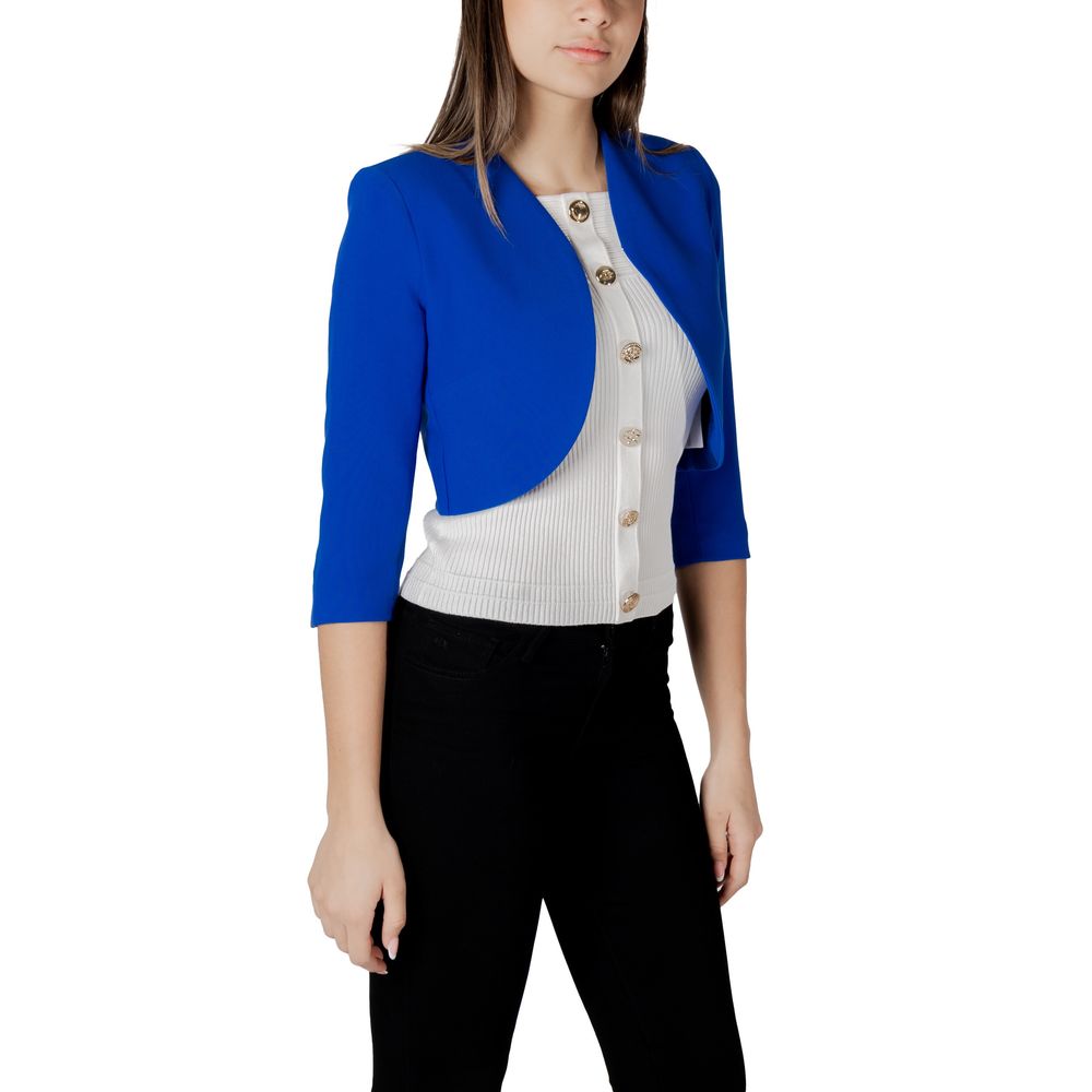 Morgan De Toi Blue Polyester Cloacks - Eljoys Fashion 