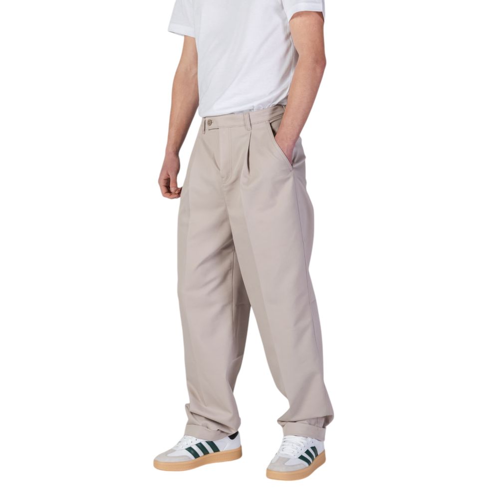 Calvin Klein Jeans Beige Recycled Polyester Casual Pants Calvin Klein Jeans
