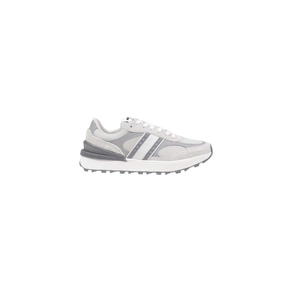 Tommy Hilfiger Jeans Gray Suede Leather Athletic Sneakers - Eljoys Fashion 