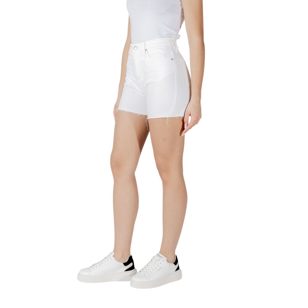 Calvin Klein Jeans White Cotton Shorts - Eljoys Fashion 