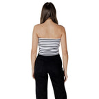 White Calvin Klein Jeans recycled cotton top with a relaxed fit, featuring a classic crew neckline and minimalistic style.