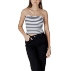 White recycled cotton top from Calvin Klein Jeans, showcasing a casual, stylish shirt with a relaxed fit.