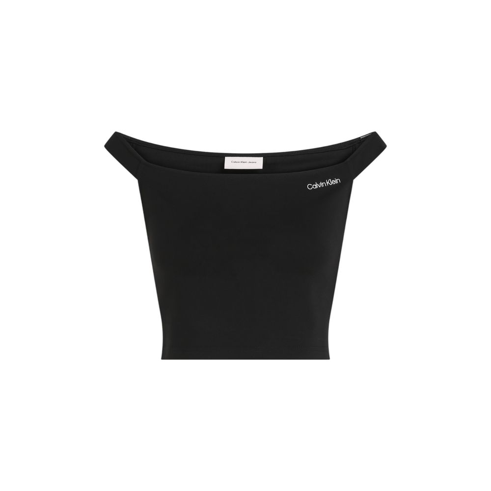Calvin Klein Jeans Black Viscose Top - Eljoys Fashion 