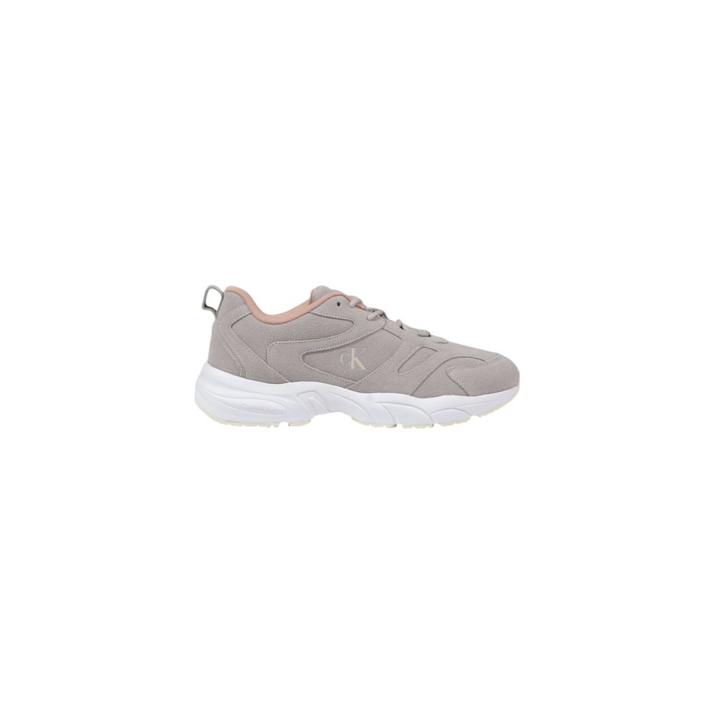 Calvin Klein Jeans Gray Artificial Leather Athletic Sneakers Calvin Klein Jeans