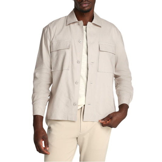 Calvin Klein Beige Lyocell Coat Calvin Klein