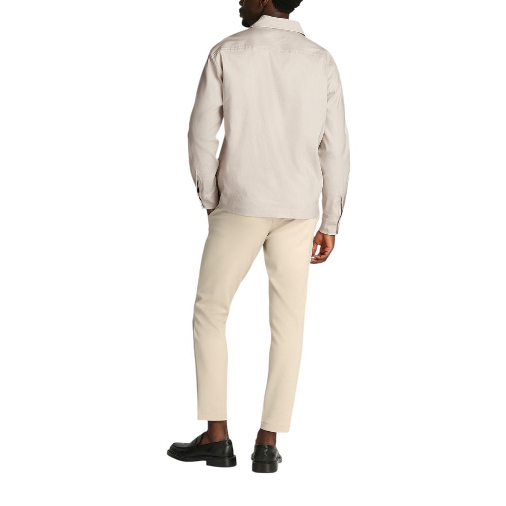 Calvin Klein Beige Lyocell Coat Calvin Klein