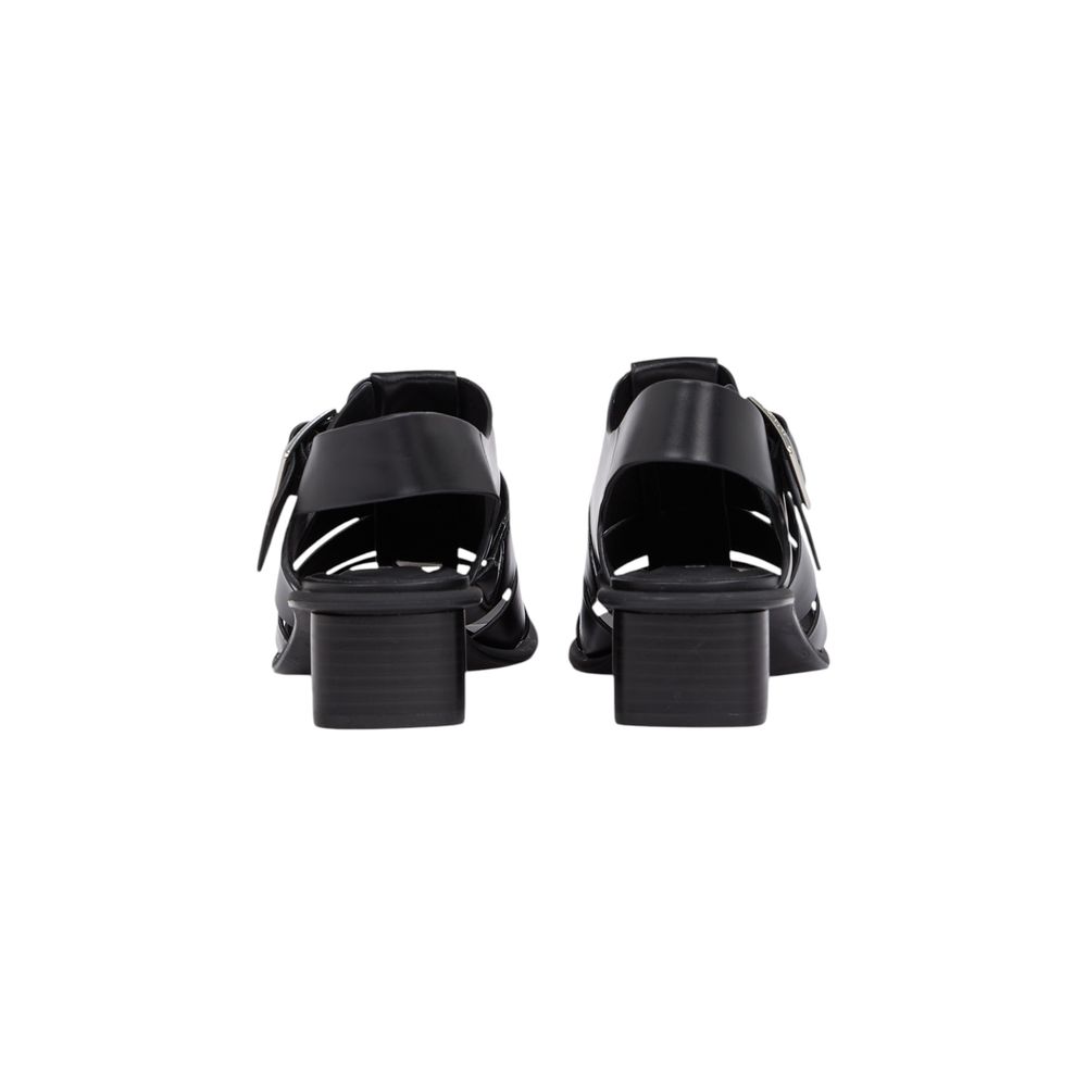 Calvin Klein Jeans Black Polyester Flat Sandals Calvin Klein Jeans