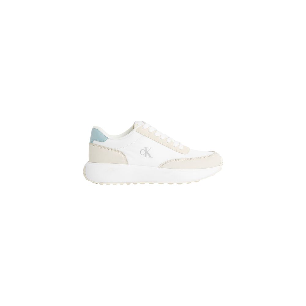 Calvin Klein Jeans Beige Leather Athletic Sneakers Calvin Klein Jeans