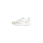 Calvin Klein Jeans Beige Leather Athletic Sneakers Calvin Klein Jeans