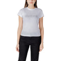 White cotton Guess Active T-shirt with crew neck and short sleeves, displayed flat on a neutral background.