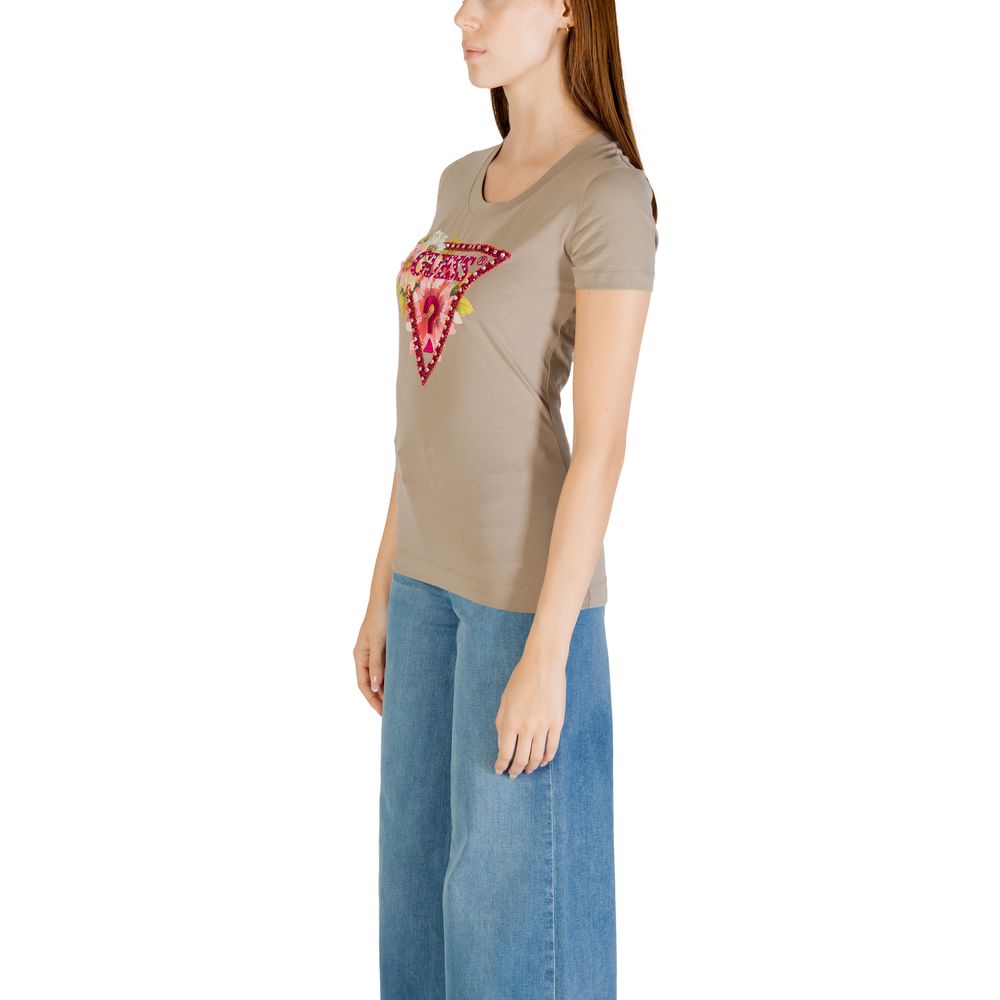 Guess Green Cotton T-Shirt Guess