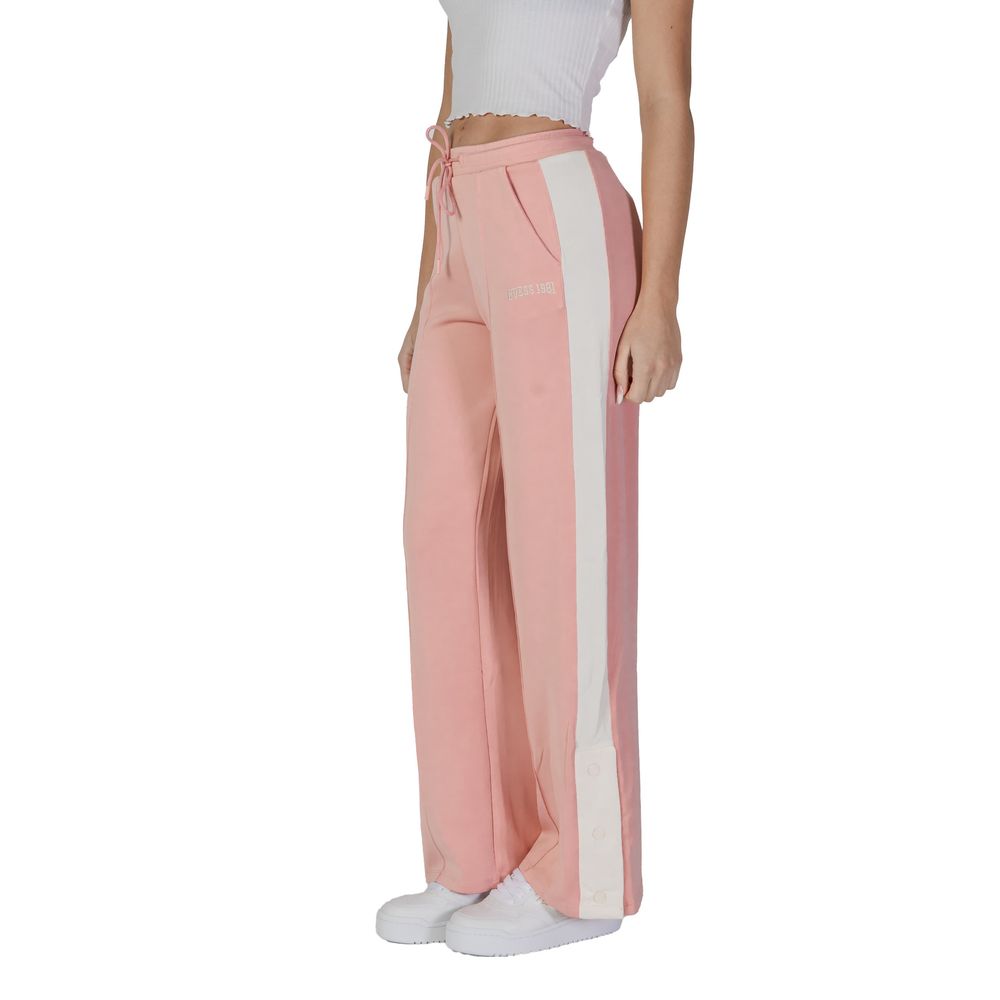 Guess Active multicolor polyester joggers with a relaxed fit and elastic waistband, designed for comfortable workout or casual wear.