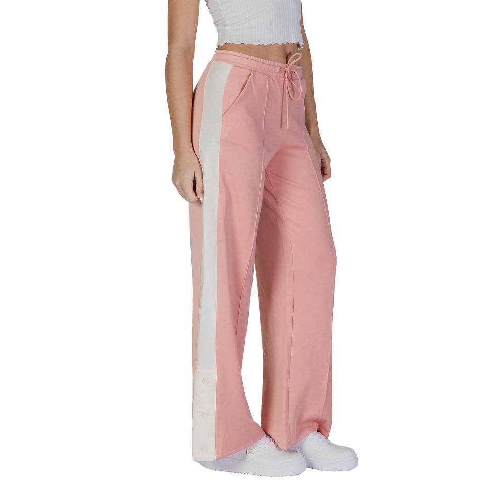 Guess Active multicolor polyester joggers with sporty design and tapered fit, ideal for workout and casual wear.