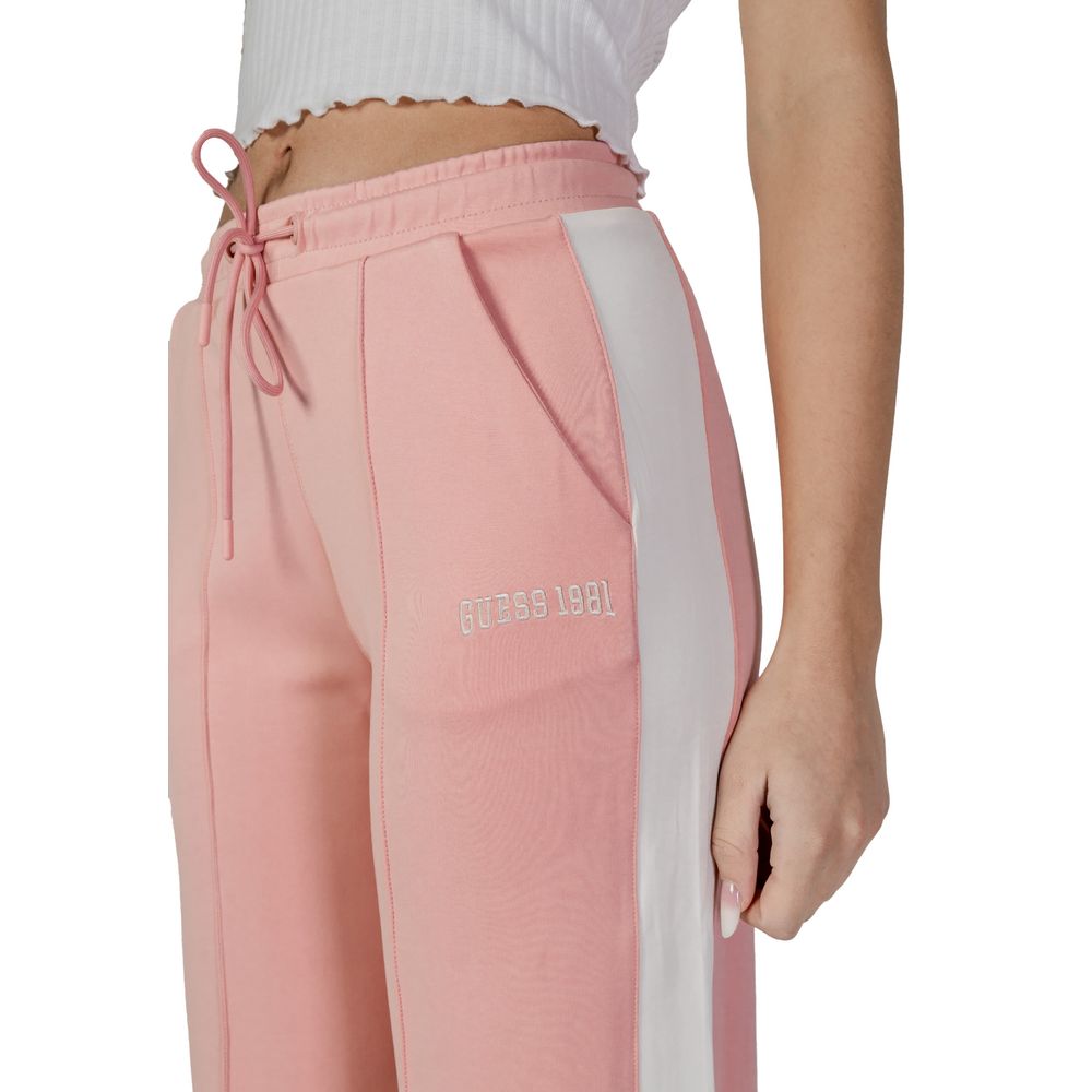 Guess Active multicolor polyester joggers with sporty design, featuring a comfortable fit and stylish athletic look.