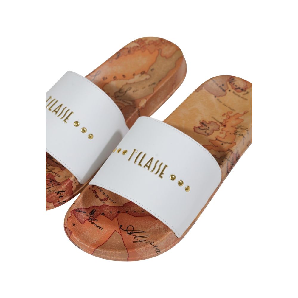 Alviero Martini Prima Classe White Polyethylene Slipper Alviero Martini Prima Classe