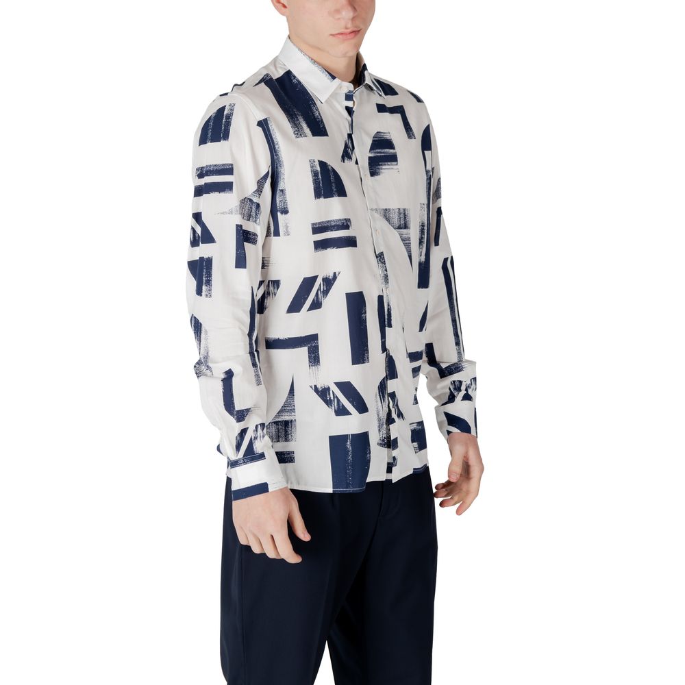 Antony Morato Blue Viscose Shirt