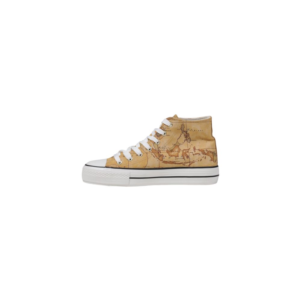 Alviero Martini Prima Classe Beige Fabric Sneaker Alviero Martini Prima Classe