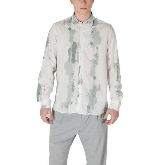 Antony Morato Green Viscose Shirt Antony Morato