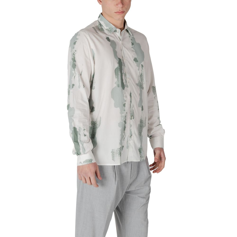 Antony Morato Green Viscose Shirt Antony Morato