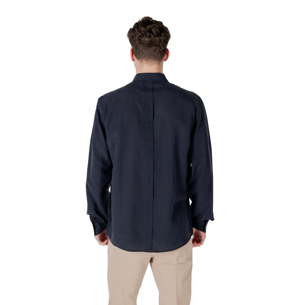 Antony Morato Blue Lyocell Shirt Antony Morato