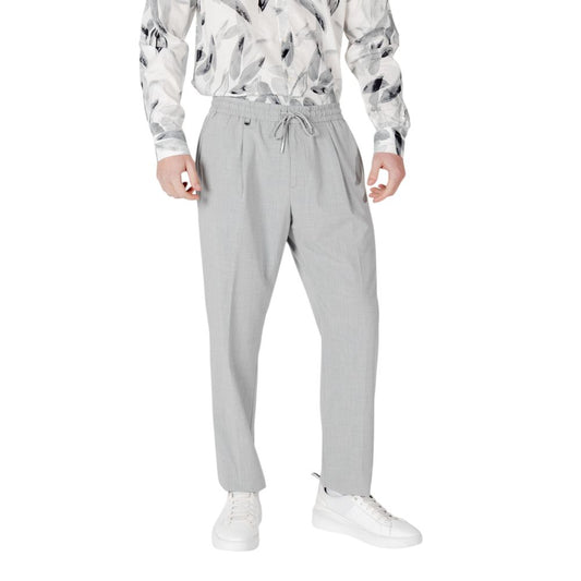 Antony Morato Gray Polyester Casual Pants Antony Morato