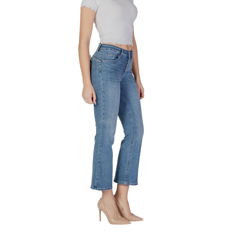 Liu Jo Blue Cotton Bootcut Jean Liu Jo