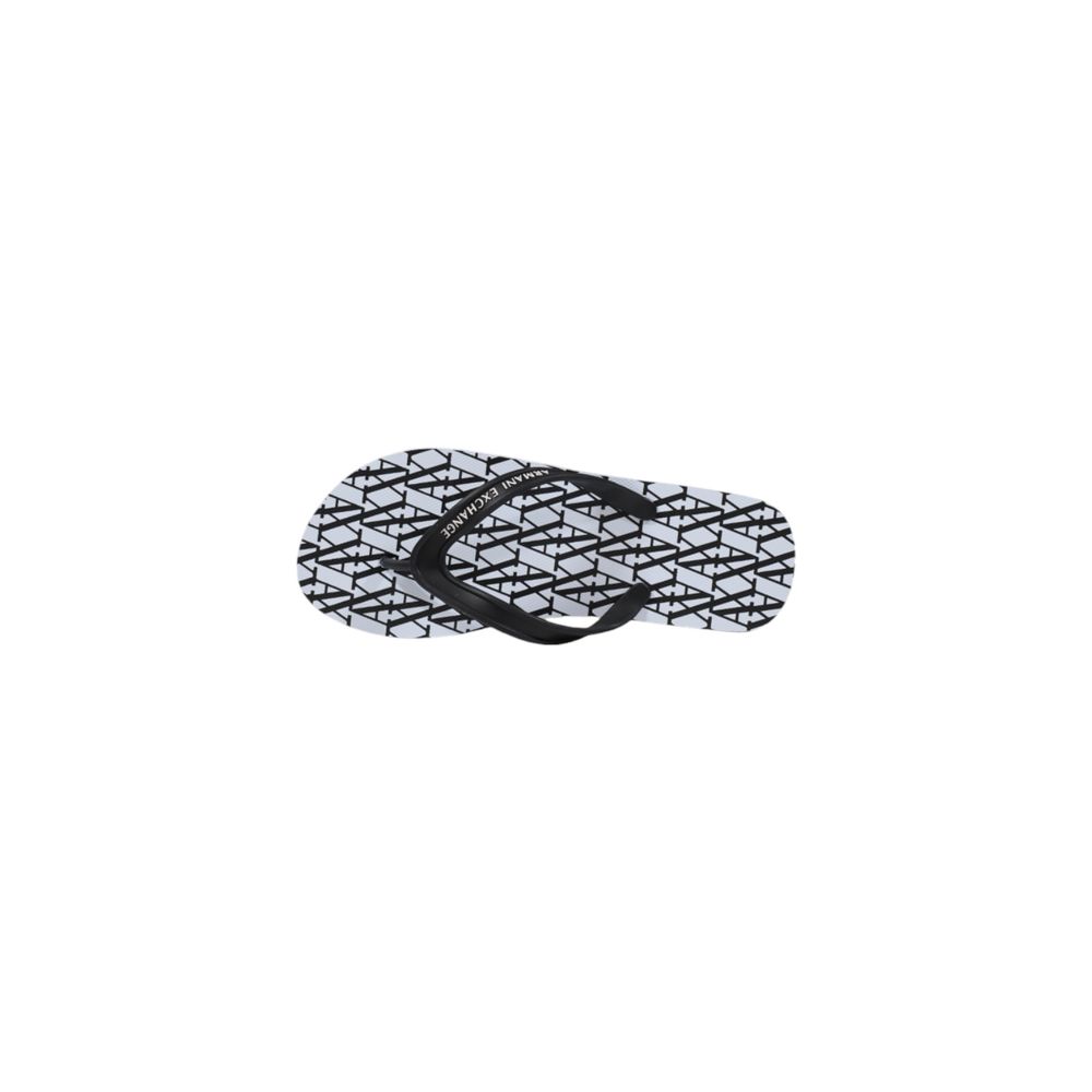 Armani Exchange White Rubber Flip-Flop Sandals Armani Exchange