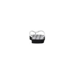 Armani Exchange Black And White Rubber Flip-Flop Sandals Armani Exchange