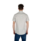 Armani Exchange Cream Cotton Shortsleeve Shirt Armani Exchange