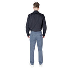 Armani Exchange Blue Cotton Skinny Pants Armani Exchange