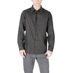 Armani Exchange Black Cotton Dress Shirt