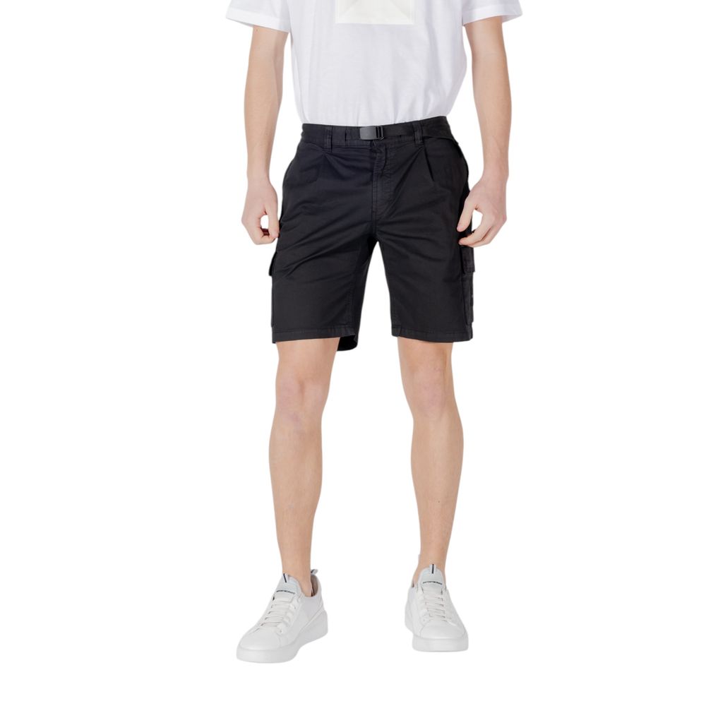 Hugo Boss Black Cotton Bermuda Shorts - Eljoys Fashion 