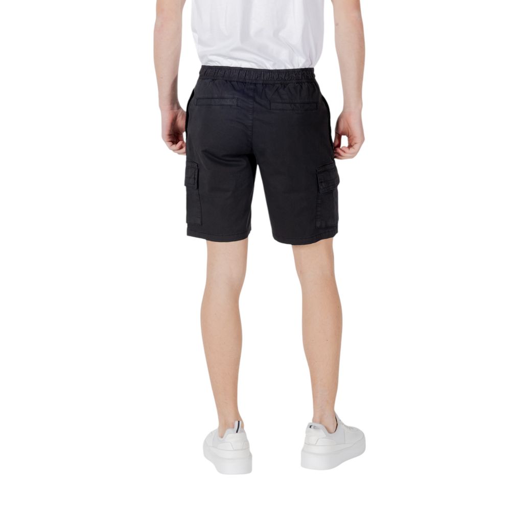 Hugo Boss Black Cotton Bermuda Shorts - Eljoys Fashion 
