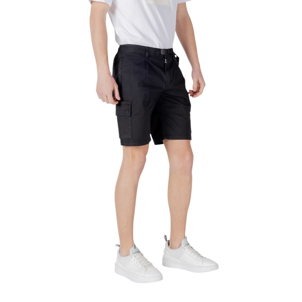 Hugo Boss Black Cotton Bermuda Shorts - Eljoys Fashion 